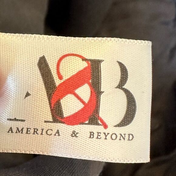 AMERICA & BEYOND Women's Cotton Floral Fringe Medallion Boho Tote Bag Black - Picture 2 of 16